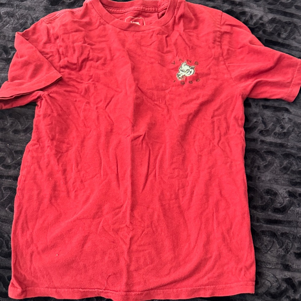 Vans Red Kids Short Sleeve Tee